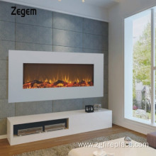 Wood Fireplace Electric Heater With Imitation Log